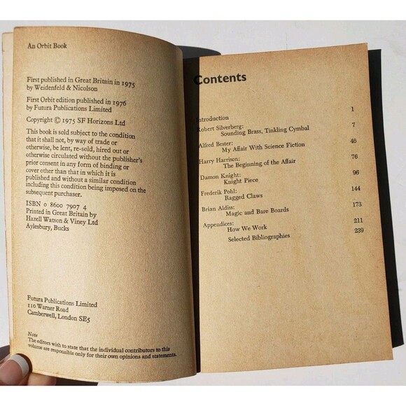 Brian Aldiss 4x Vintage Paperback Bundle Hell's Cartographers Science Fiction - Picture 9 of 16